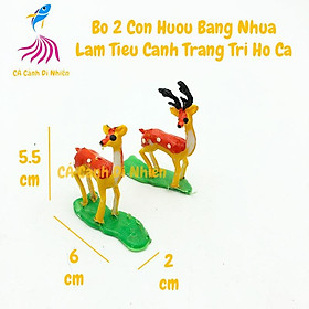 Mua Tượng Cặp Hươu làm tiểu cảnh trang trí hồ cá  hòn non bộ