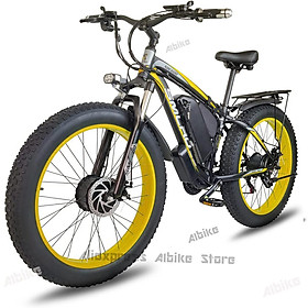 USA Stock 2000W Fat Tire Xe đạp điện 48V 22Ah Xe đạp leo núi điện 26