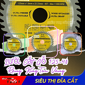 Mua LƯỠI CƯA - LƯỠI CẮT GỖ 125-40 RĂNG KINGTOM VÀNG – CHẤT LƯỢNG VÔ ĐỊCH PHÂN KHÚC GIÁ RẺ!