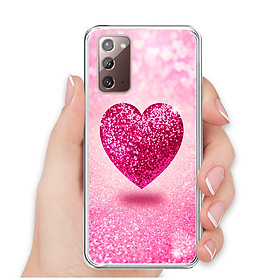 Ốp lưng điện thoại SAMSUNG GALAXY NOTE 20 - Silicone dẻo - 0419 HEART10 - Hàng Chính Hãng