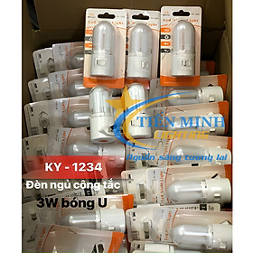 Đèn ngủ có công tắc, ánh sáng dịu nhẹ, không gây hại cho mắt, sử dụng chip LED siêu bền