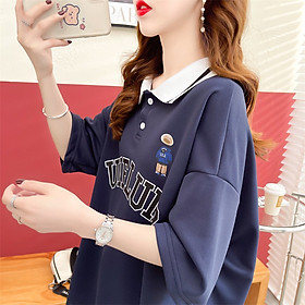Áo Phông Polo Cộc Tay In Chữ UNFLUID Dáng Rộng 2 Màu Siêu Hot