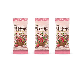 Combo 3 gói Hạt Hạnh Nhân Tẩm Vị Dâu Tom's Farm Hàn Quốc 30G