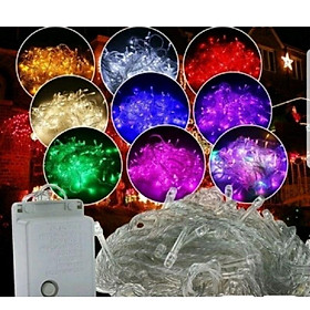 Combo 10 Dây đèn led trang trí chống thấm ngoài trời 8met  đủ màu không chớp