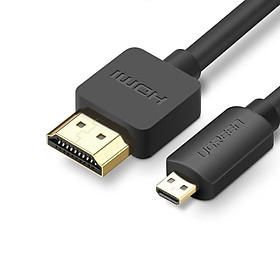Ugreen UG30148HD127TK 1M màu Đen Cáp chuyển đổi micro HDMI sang HDMI thuần đồng - HÀNG CHÍNH HÃNG