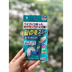 Set 2 gói bột làm tiêu tóc, vệ sinh đường ống Nhật Bản
