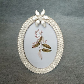 Khung hình hạt trai oval K31F166W - KH