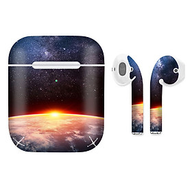 Mua Miếng dán skin chống bẩn cho tai nghe AirPods in hình thiết kế - atk147 (bản không dây 1 và 2)