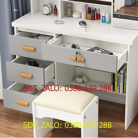 Mua Bộ Bàn Ghế Trang Điểm Có Gương Trượt Đèn Led Hiện Đại Và Sang Trọng  Bàn Có Kèm Kệ Để Mỹ Phẩm và Ngăn Kéo DH-BGK2055