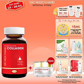 Viên uống đẹp da Collagen Sắc Ngọc Khang 120 viên thế hệ mới giúp sáng da, giảm nếp nhăn - đốm nâu, nuôi dưỡng và làm đẹp da , tóc, móng