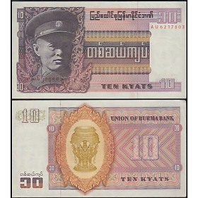 Tờ 10 kyats Bumar 1973, tiền thân của Myanmar bây giờ