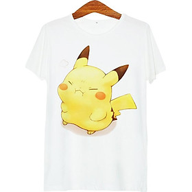 Áo thun tay màu Pikachu ATMA139