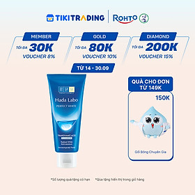 Sữa rửa mặt dưỡng trắng Hada Labo Perfect White Tranexamic Acid Cleanser 80g