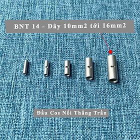 Mua (10 cái) Đầu cos nối thẳng BNT14 - Đầu cos nối dây điện thẳng loại trần - Dùng cho dây 10mm2 tới 16mm2