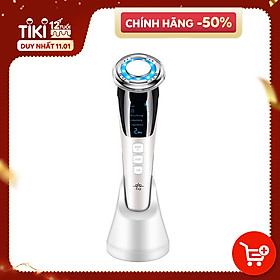 Máy Massage Mặt Làm Đẹp Da 5 in 1 Photon Nóng Và Lạnh EMS, Giúp Nâng Cơ Mặt, Rửa Sạch Sâu, Tăng Cường Hấp Thụ Và Khóa Giữ Tinh Chất Dưỡng Da