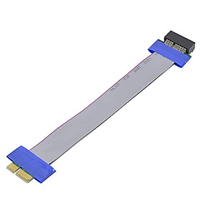 CHIPAL 1X đến 1x Khe Riser Bộ mở rộng Thẻ Ribbon Adapter PCI-Express Mở rộng PCI Express Cáp Định vị lại cho Card Đồ họa