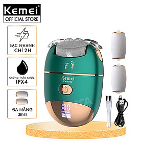 Mua Máy chà gót chân 3in1 Kemei KM-6865 điều chỉnh 2 mức tốc độ  màn hình LED tiện lợi - Chính hãng