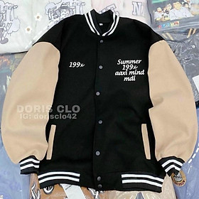 ÁO KHOÁC UNISEX KIỂU DÁNG BOMBER THUN NỈ NGOẠI,MÀU ĐEN TAY PHỐI MÀU NĂNG ĐỘNG CÁ TÍNH,PHONG CÁCH ULZZANG GIỚI TRẺ THÍCH MÊ,THỜI TRANG ÁO KHOÁC ĐẸP- JINS STORE