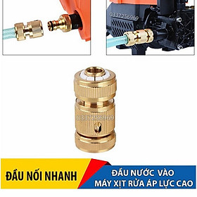 Mua BỘ NỐI NHANH BẰNG ĐỒNG -ĐẦU VÀO -CHO MÁY RỬA XE   MÁY XỊT CAO ÁP -03