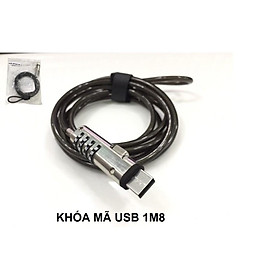 Khóa số Laptop USB dài 1m8