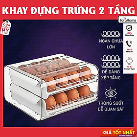 Mua Khay Đựng Trứng 2 Tầng 32 Ô Kéo Rút Thông Minh Chất Liệu Nhựa PP Siêu Bền Phong Cách Nhật Bản Hộp Bảo Quản Trứng Tiện Lợi Cho Gia Đìnhh
