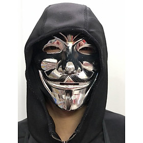 Hình ảnh Mặt nạ Hacker mặt nạ Anonymous hàng đẹp loại 1 vàng - bạc hóa trang Trung thu ,Halloween