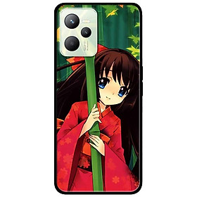 Ốp lưng dành cho Realme C35 - Realme Narzo 50A Prime mẫu Anime Cô Gái Kimono Đỏ