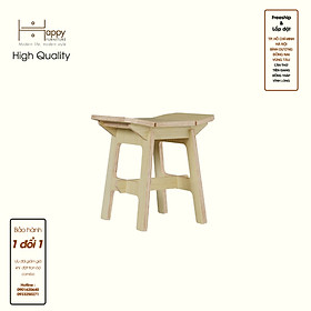 HAPPY FURNITURE , Gỗ tự nhiên , Ghế đẩu gỗ Plywood - AIDAN , GHE_008 , 40x35x43cm ( DxRxC)