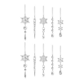 Christmas Party Decoration DIY Transparent Clear Acrylic Snowflake Ornaments