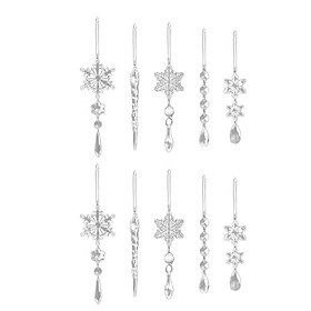 Hình ảnh Christmas Party Decoration DIY Transparent Clear Acrylic Snowflake Ornaments