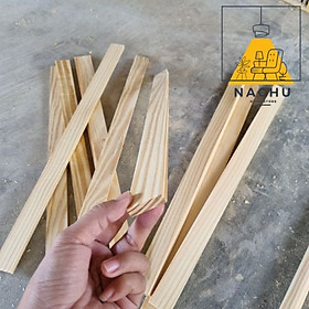 Mua Thanh Gỗ Thông Dày 0.9 cm x Rộng 3 cm x Dài 50 cm Bào Láng 4 Mặt Dùng Trang Trí  Đóng Kệ