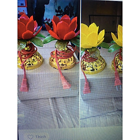 Cặp Đèn Hoa Sen – Thích Hợp Bàn Thờ Gia Tiên & Thờ Phật