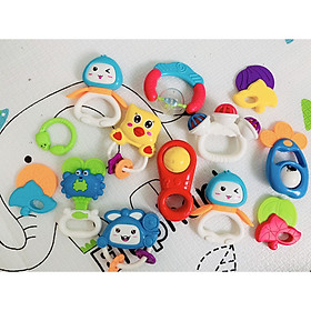 Túi 9 xúc xắc, 4 gặm nướu an toàn Toys House