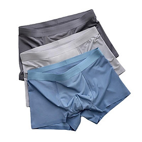Quần boxer nam cao cấp hàng xuất xịn chất thun lạnh siêu mát , thấm hút mồ hôi tốt - boxer lụa 01