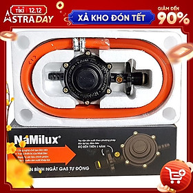 Mua Bộ van ga điều áp tự động ngắt ga Namilux NA-345S-VN + 1.4m dây ga + 2 cổ nhuê inox - Hàng chính hãng
