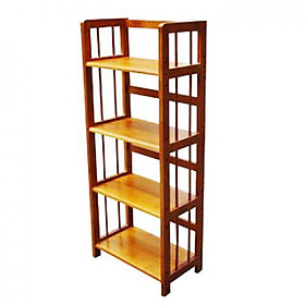 Kệ Sách 4 Tầng Dài 50 cm Gỗ Cao Su