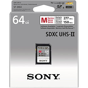 THẺ NHỚ SONY 64GB SDXC UHS-II 277MB/S (SF-M64/T2) | Hàng Chính Hãng