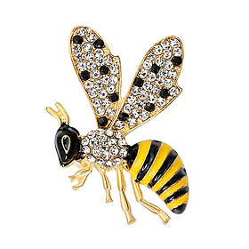 Insect Bumble Honey Bee Brooch Pin Collar Lapel Pin For Women Girls Badge