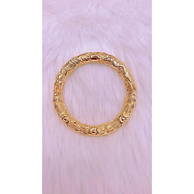 Vòng tay nữ đính xoàn dát vàng 18k