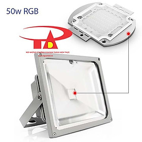 Mua Đèn pha led 50w đổi màu - Đèn led pha 50w RGB