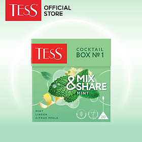 Trà ô long Tess Mix and Share vị bạc hà 20 gói hộp