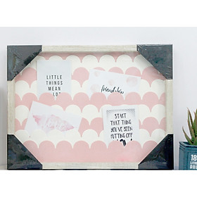 Khung gỗ Note - Hồng 