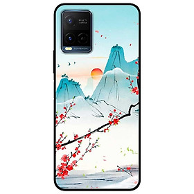 Ốp lưng dành cho Vivo Y21 - Vivo Y21s mẫu Núi Hoa Đỏ