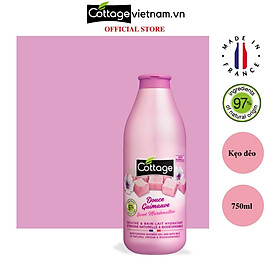 Sữa tắm Cottage của Pháp 750ml, hương kẹo Marshmallow