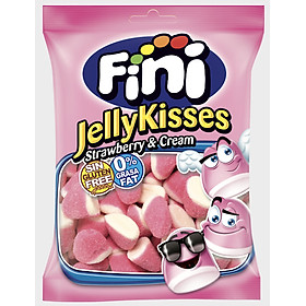 Kẹo dẻo Fini Jelly Kisses 90g Vị Dâu Kem