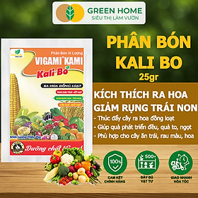Phân Bón Kali Bo Greenhome, Gói 25g, Kích Thích Ra Hoa, Giảm Rụng Trại Non, Nuôi Quả To, Chắc Ruột, Tăng Độ Ngọt - PHÂN KALI BO 25GR