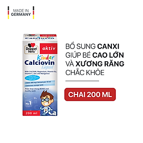 Siro bổ sung canxi DoppelHerz 200ml cho bé từ 3 tuổi