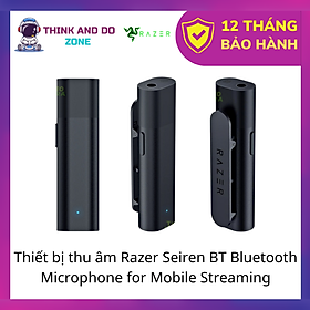 Thiết bị thu âm Razer Seiren BT Bluetooth Microphone for Mobile Streaming RZ19-04150100-R3M1 (Micro cài áo)_Hàng chính hãng