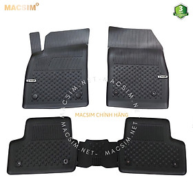 Thảm lót sàn ô tô nhựa TPE Silicon Mercedes E Class 2016-2021 (W213-E180/E200/E300) Black Nhãn hiệu Macsim