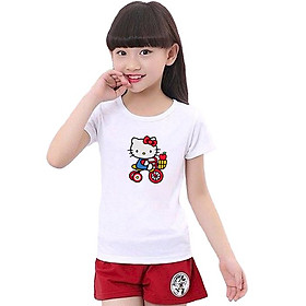 Áo Thun Cho Bé - Hạnh Phúc - Mèo Đi Xe Đạp